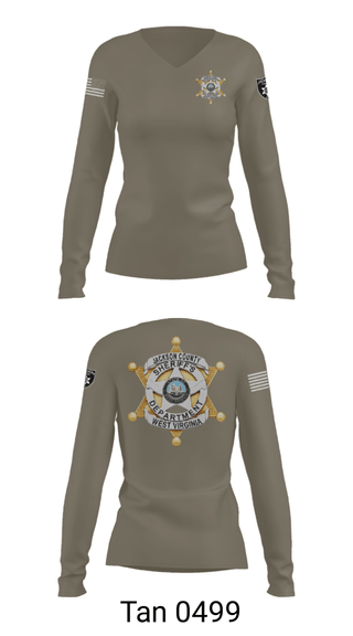 Women's Long Sleeve Vneck Shirt, , Police, Teamtime, Team time, sublimation, custom sports apparel, team uniforms, spirit wear, spiritwear, sports uniforms, custom shirts, team store, custom team store, fundraiser sports, apparel fundraiser