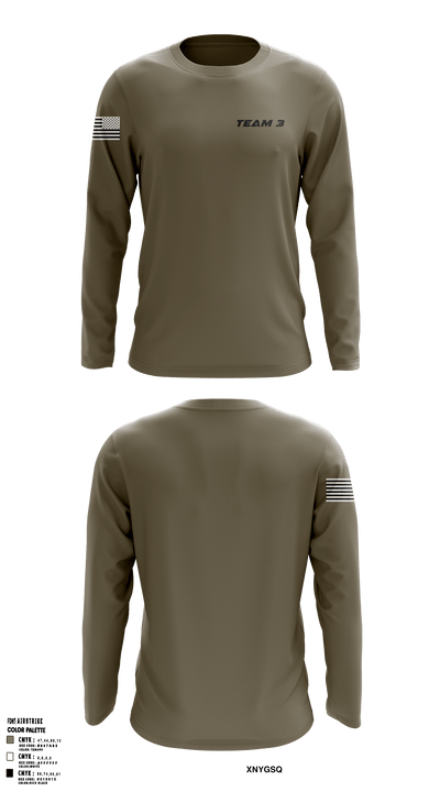 Team 3 50092748 Long Sleeve Performance Shirt - 1