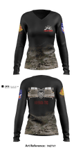 109th TC 56878980 Women's Long Sleeve V-neck Shirt - 3