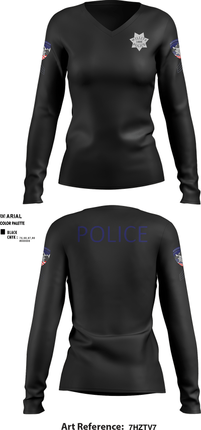 Willits Little Lake JRTF 70658416 Women's Long Sleeve V-neck Shirt - 16