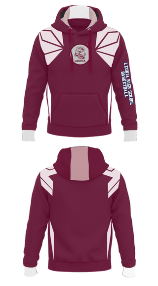 Hoodie, Leonia High School Basketball, Men's Basketball, Teamtime, Team time, sublimation, custom sports apparel, team uniforms, spirit wear, spiritwear, sports uniforms, custom shirts, team store, custom team store, fundraiser sports, apparel fundraiser