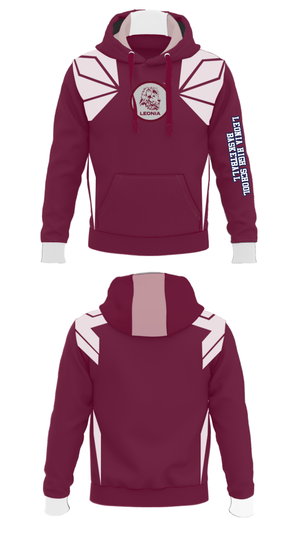 Hoodie, Leonia High School Basketball, Men's Basketball, Teamtime, Team time, sublimation, custom sports apparel, team uniforms, spirit wear, spiritwear, sports uniforms, custom shirts, team store, custom team store, fundraiser sports, apparel fundraiser