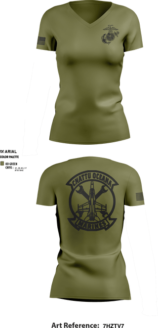 Women's Short Sleeve Vneck Shirt, , Marines, Teamtime, Team time, sublimation, custom sports apparel, team uniforms, spirit wear, spiritwear, sports uniforms, custom shirts, team store, custom team store, fundraiser sports, apparel fundraiser