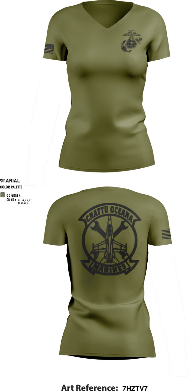 Women's Short Sleeve Vneck Shirt, , Marines, Teamtime, Team time, sublimation, custom sports apparel, team uniforms, spirit wear, spiritwear, sports uniforms, custom shirts, team store, custom team store, fundraiser sports, apparel fundraiser
