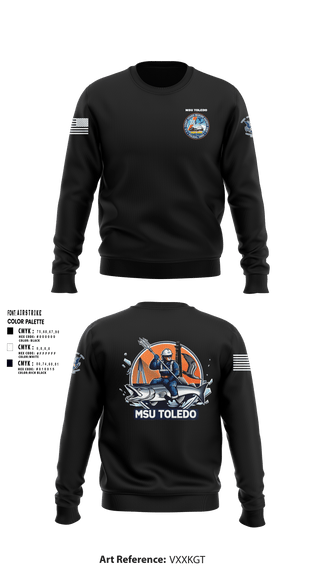 Crew Neck Sweatshirt, MSU Toledo, Coast Guard, Teamtime, Team time, sublimation, custom sports apparel, team uniforms, spirit wear, spiritwear, sports uniforms, custom shirts, team store, custom team store, fundraiser sports, apparel fundraiser