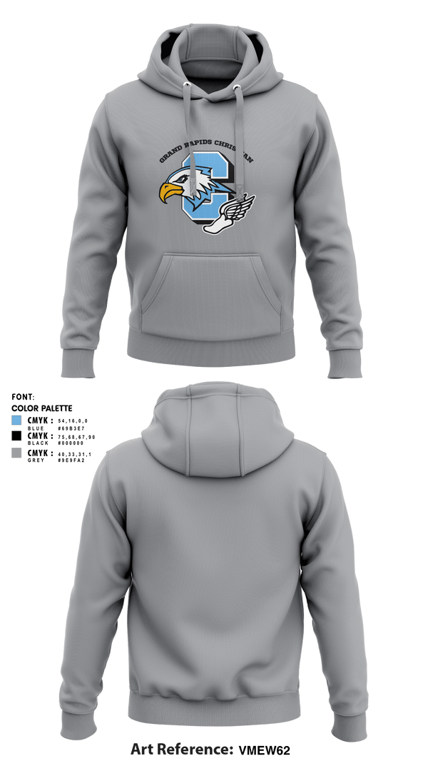 Hoodie, Grand Rapids Christian Eagles, Track & Field, Teamtime, Team time, sublimation, custom sports apparel, team uniforms, spirit wear, spiritwear, sports uniforms, custom shirts, team store, custom team store, fundraiser sports, apparel fundraiser