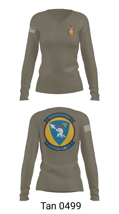 VF-106 60512083 Women's Long Sleeve V-neck Shirt - 41