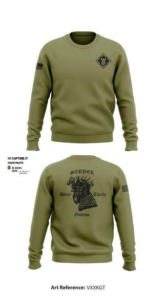 Crew Neck Sweatshirt, 541st CEC-A, , Teamtime, Team time, sublimation, custom sports apparel, team uniforms, spirit wear, spiritwear, sports uniforms, custom shirts, team store, custom team store, fundraiser sports, apparel fundraiser