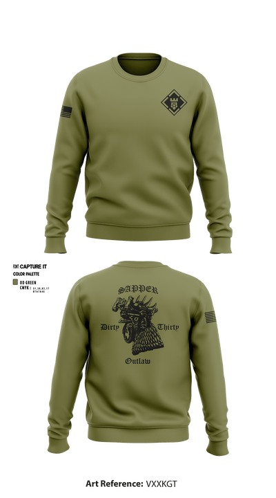 541st CEC-A 28153419 Crew Neck Sweatshirt - 1