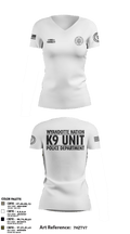 K9 Unit 27578074 Women's Short Sleeve V-neck Shirt - 8