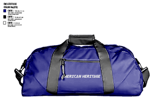 Duffle Bag, American Heritage School Boca Delray, Spirit Store, Teamtime, Team time, sublimation, custom sports apparel, team uniforms, spirit wear, spiritwear, sports uniforms, custom shirts, team store, custom team store, fundraiser sports, apparel fundraiser