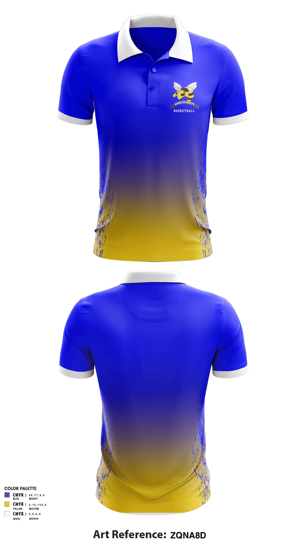 Short Sleeve Performance Polo, Hand Middle School Basketball, Women's Basketball, Teamtime, Team time, sublimation, custom sports apparel, team uniforms, spirit wear, spiritwear, sports uniforms, custom shirts, team store, custom team store, fundraiser sports, apparel fundraiser
