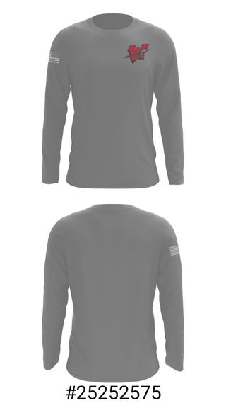 Long Sleeve Performance Shirt, Warrenton R-3 High School Volleyball, Men's Volleyball, Teamtime, Team time, sublimation, custom sports apparel, team uniforms, spirit wear, spiritwear, sports uniforms, custom shirts, team store, custom team store, fundraiser sports, apparel fundraiser