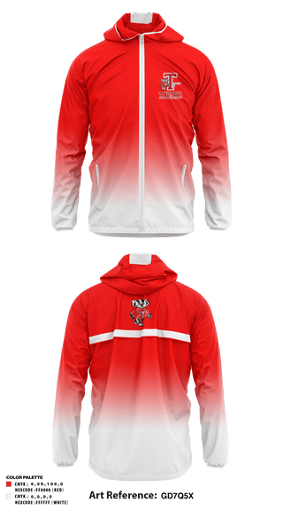 Windbreaker, Tucson High Magnet School Tennis, Tennis, Teamtime, Team time, sublimation, custom sports apparel, team uniforms, spirit wear, spiritwear, sports uniforms, custom shirts, team store, custom team store, fundraiser sports, apparel fundraiser