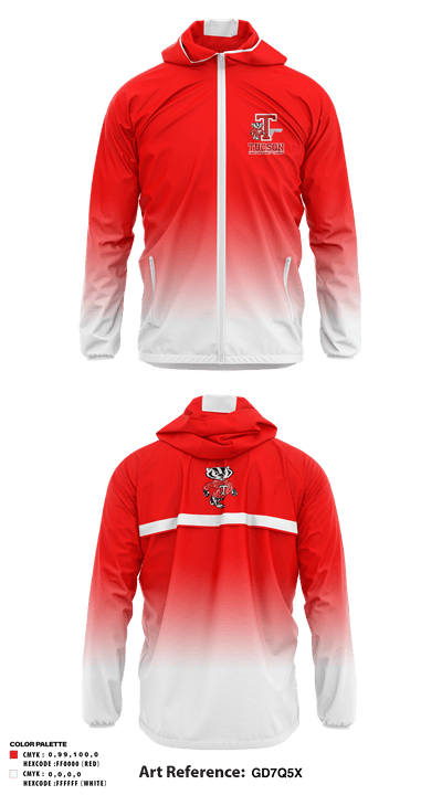 Tucson High Magnet School Tennis 44597806 Windbreaker - 1