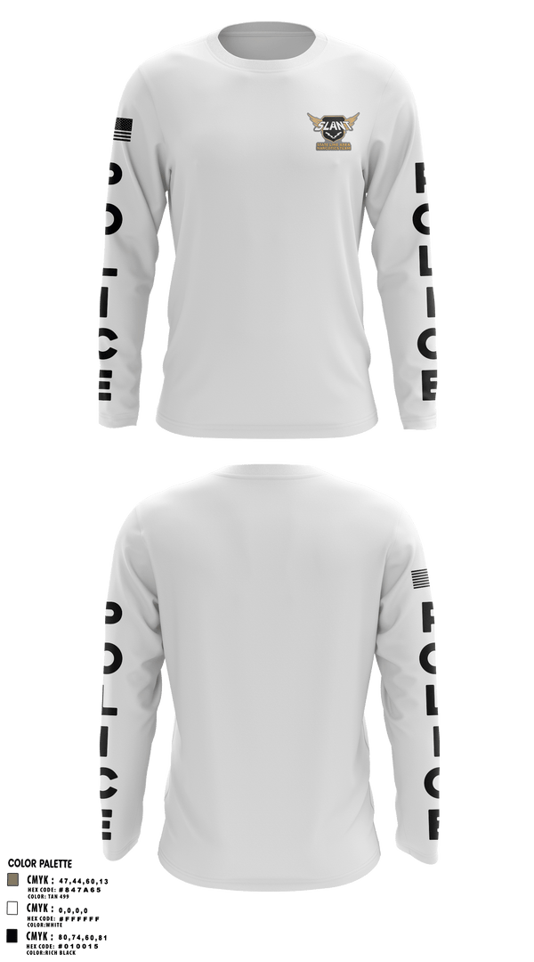 Long Sleeve Performance Shirt, , Police, Teamtime, Team time, sublimation, custom sports apparel, team uniforms, spirit wear, spiritwear, sports uniforms, custom shirts, team store, custom team store, fundraiser sports, apparel fundraiser