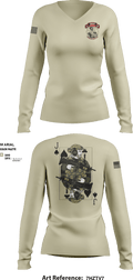 Blackjacks 79166270 Women's Long Sleeve V-neck Shirt - 5