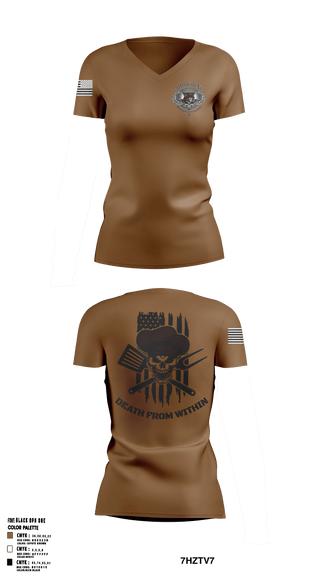 Women's Short Sleeve Vneck Shirt, , Army, Teamtime, Team time, sublimation, custom sports apparel, team uniforms, spirit wear, spiritwear, sports uniforms, custom shirts, team store, custom team store, fundraiser sports, apparel fundraiser