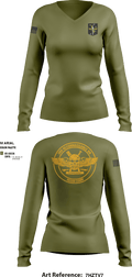 1MRB 68890519 Women's Long Sleeve V-neck Shirt - 4