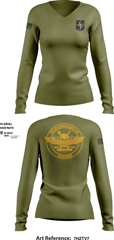 1MRB 68890519 Women's Long Sleeve V-neck Shirt - 4