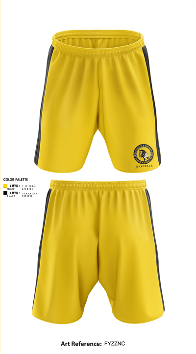 Seminole Sports Baseball 73593876 Athletic Shorts With Pockets - 1
