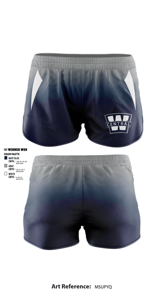 Women's Shorts, Warren Central High School Volleyball, Women's Volleyball, Teamtime, Team time, sublimation, custom sports apparel, team uniforms, spirit wear, spiritwear, sports uniforms, custom shirts, team store, custom team store, fundraiser sports, apparel fundraiser