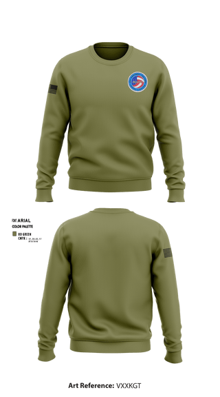Crew Neck Sweatshirt, JIATF-South, Air Force, Teamtime, Team time, sublimation, custom sports apparel, team uniforms, spirit wear, spiritwear, sports uniforms, custom shirts, team store, custom team store, fundraiser sports, apparel fundraiser