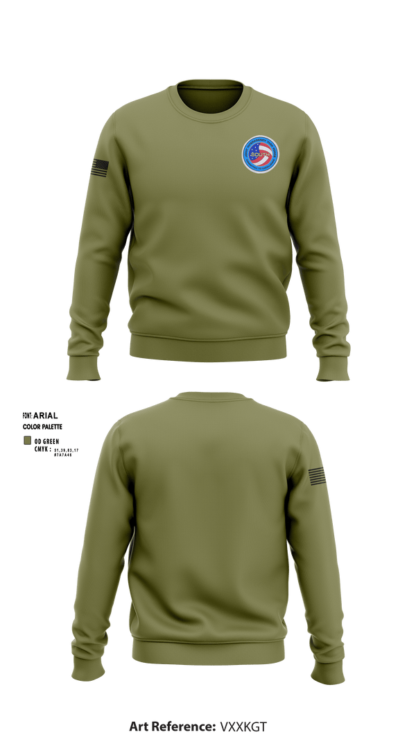 Crew Neck Sweatshirt, JIATF-South, Air Force, Teamtime, Team time, sublimation, custom sports apparel, team uniforms, spirit wear, spiritwear, sports uniforms, custom shirts, team store, custom team store, fundraiser sports, apparel fundraiser
