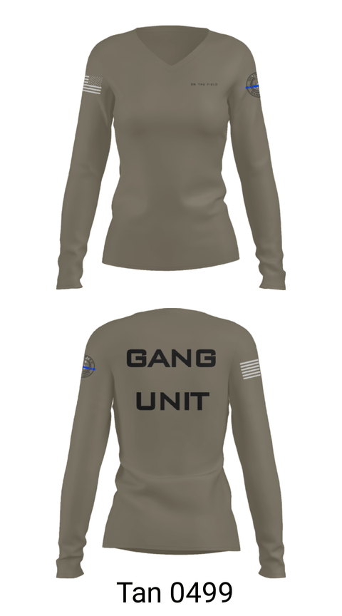 Women's Long Sleeve Vneck Shirt, , Police, Teamtime, Team time, sublimation, custom sports apparel, team uniforms, spirit wear, spiritwear, sports uniforms, custom shirts, team store, custom team store, fundraiser sports, apparel fundraiser