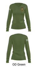 Army Futures Command Cyber CDID 47300101 Women's Long Sleeve V-neck Shirt - 40