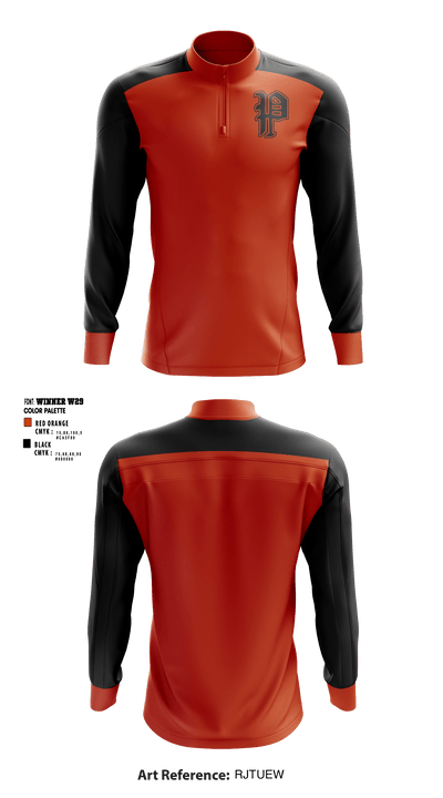 Pleasantville High School Cheer 14927259 Quarter Zip Jacket - 1