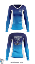 Saint Charles High School Cheer 82720788 Women's Long Sleeve V-neck Shirt - 1