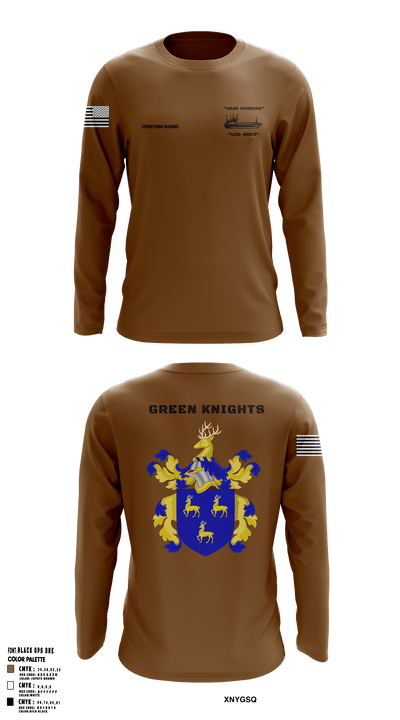 Hobkirk Green Knights 61896750 Long Sleeve Performance Shirt - 3