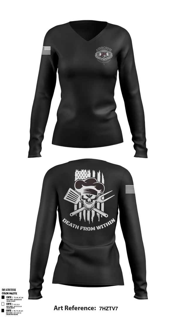 Women's Long Sleeve Vneck Shirt, , Army, Teamtime, Team time, sublimation, custom sports apparel, team uniforms, spirit wear, spiritwear, sports uniforms, custom shirts, team store, custom team store, fundraiser sports, apparel fundraiser