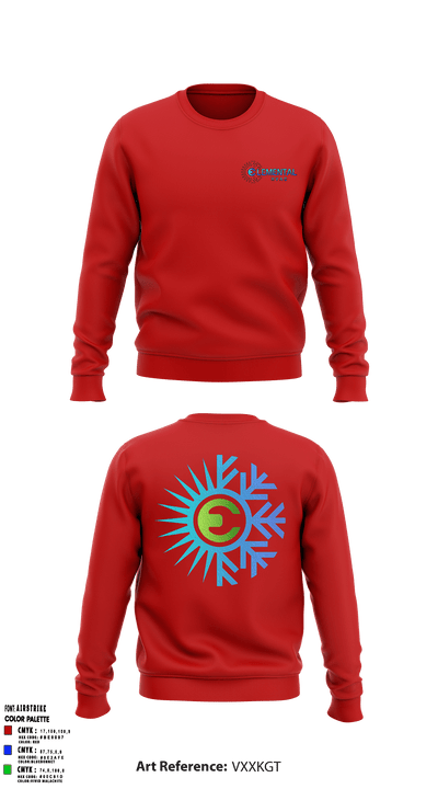 Elemental HVAC 68052720 Crew Neck Sweatshirt - 1