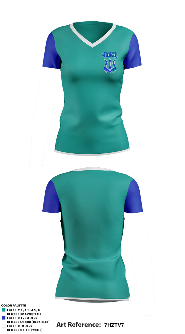 Women's Short Sleeve Vneck Shirt, South Haven Surge, Baseball, Teamtime, Team time, sublimation, custom sports apparel, team uniforms, spirit wear, spiritwear, sports uniforms, custom shirts, team store, custom team store, fundraiser sports, apparel fundraiser