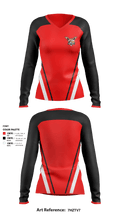 North Side High School Softball 21306920 Women's Long Sleeve V-neck Shirt - 3