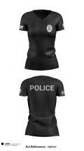 TAYLORSVILLE POLICE DEPARTMENT SGT 60991678 Women's Short Sleeve V-neck Shirt - 1