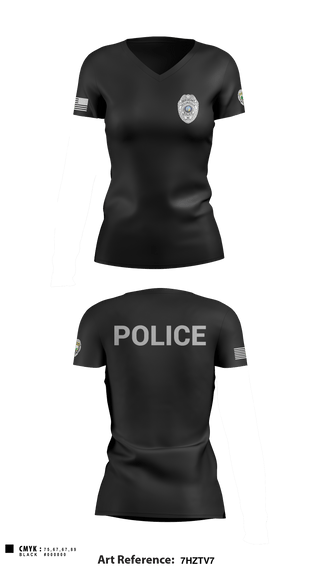 Women's Short Sleeve Vneck Shirt, TAYLORSVILLE POLICE, Police, Teamtime, Team time, sublimation, custom sports apparel, team uniforms, spirit wear, spiritwear, sports uniforms, custom shirts, team store, custom team store, fundraiser sports, apparel fundraiser