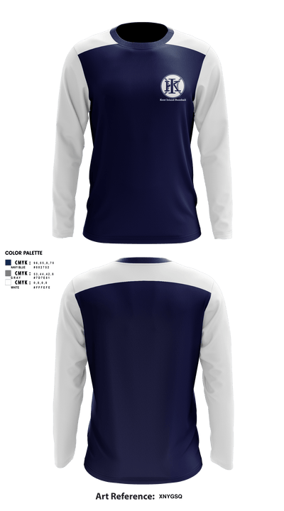 Kent Island Baseball 20036051 Long Sleeve Performance Shirt - 2