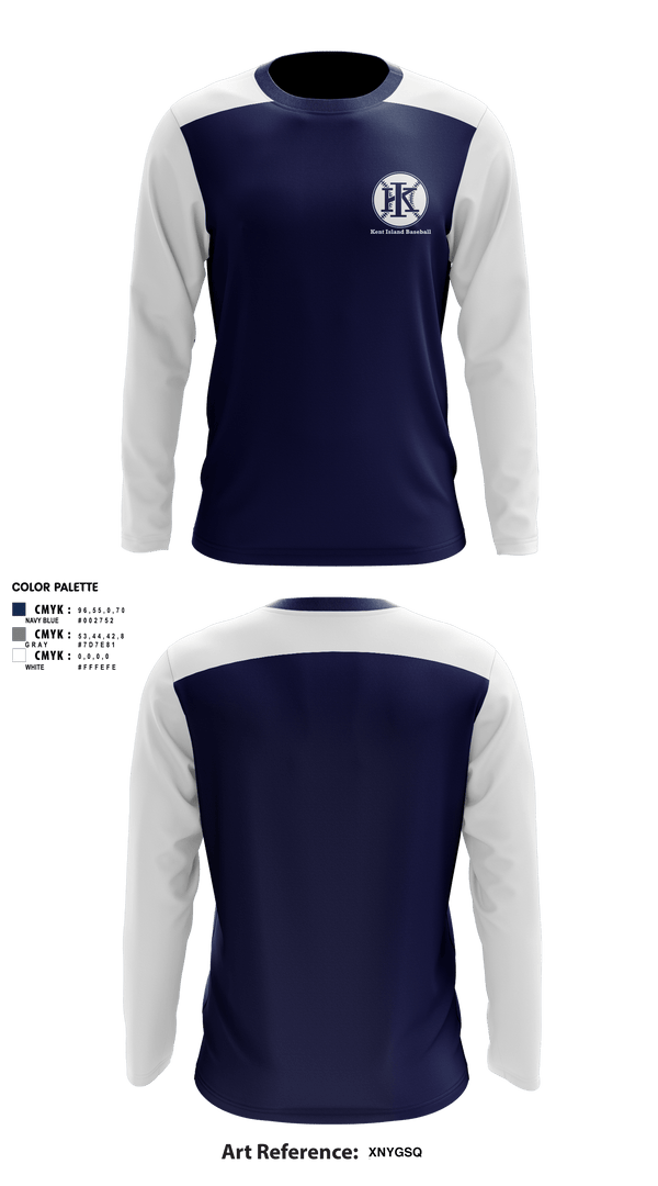 Long Sleeve Performance Shirt, Kent Island Baseball, Baseball, Teamtime, Team time, sublimation, custom sports apparel, team uniforms, spirit wear, spiritwear, sports uniforms, custom shirts, team store, custom team store, fundraiser sports, apparel fundraiser