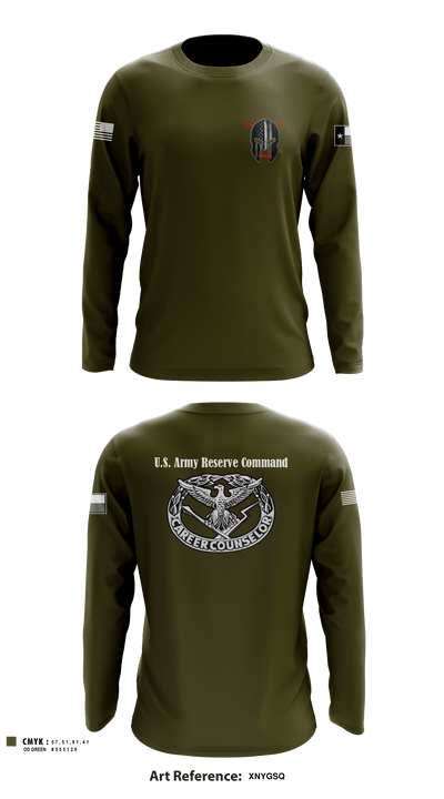 AREA 2, 12TH BN ARCG 57616910 Long Sleeve Performance Shirt - 2