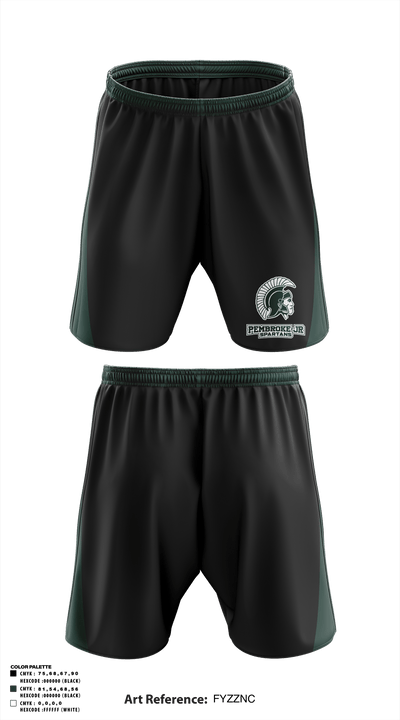 Pembroke Jr Spartans Cheer 93599951 Athletic Shorts With Pockets - 3