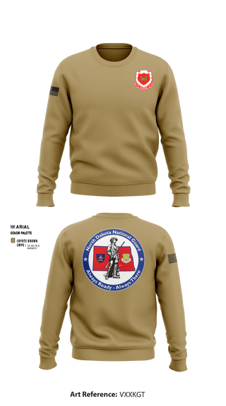 Crew Neck Sweatshirt, , National Guard, Teamtime, Team time, sublimation, custom sports apparel, team uniforms, spirit wear, spiritwear, sports uniforms, custom shirts, team store, custom team store, fundraiser sports, apparel fundraiser