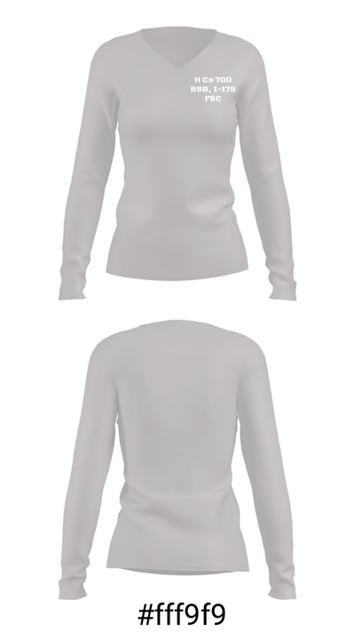 H Co 700 BSB, 1-179 FSC 68913426 Women's Long Sleeve V-neck Shirt - 37