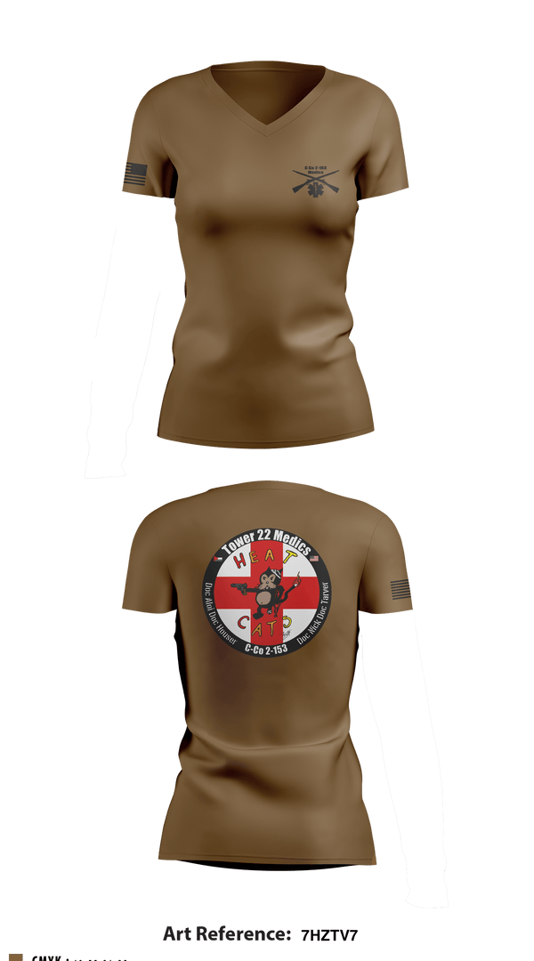 Women's Short Sleeve Vneck Shirt, , National Guard, Teamtime, Team time, sublimation, custom sports apparel, team uniforms, spirit wear, spiritwear, sports uniforms, custom shirts, team store, custom team store, fundraiser sports, apparel fundraiser