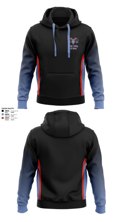 West Valley JR Rams 58336330 Hoodie - 2