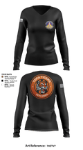 18 Medical Support Squadron 85119719 Women's Long Sleeve V-neck Shirt - 6