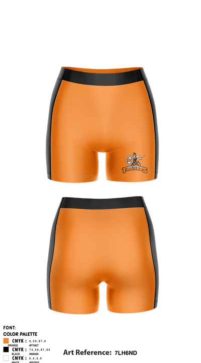Crab Orchard High School Volleyball 29097988 Women's Compression Shorts - 1