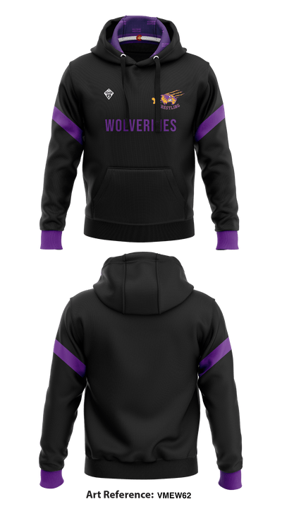 Bayfield High School Wolverine Wrestling 12563636 Hoodie - 2